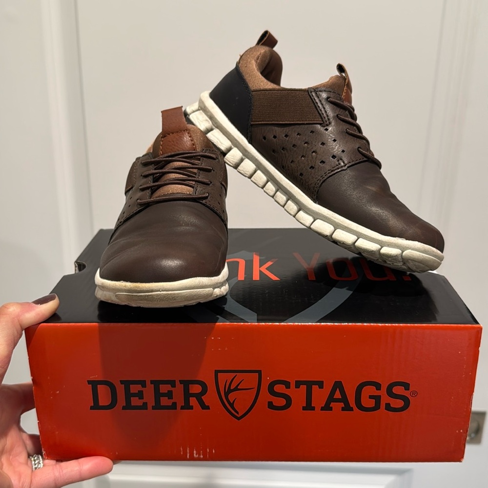 Boys Deer Stag Dressy Classy Sneakers
